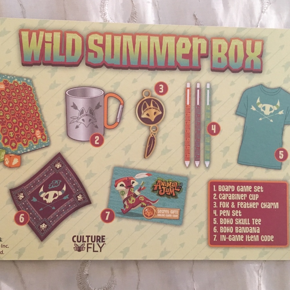 Animal Jam Boho Skull Shirt Bandanna Mug Gift Set